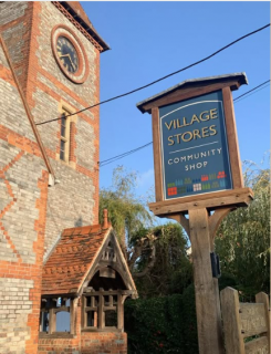 Smart new Village Stores sign